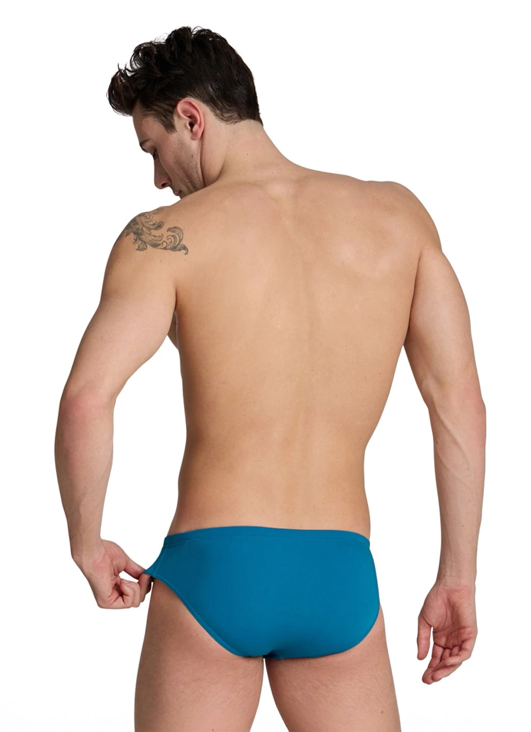 Arena Men's Solid Brief Swimsuit Blue Cosmo 4 Arena Men's Solid Brief Swimsuit Blue Cosmo - Image 2