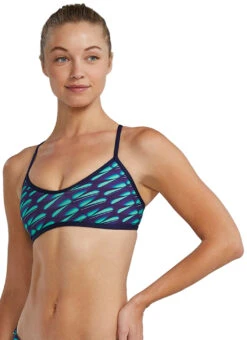 TYR Women's Dragonflyte Durafast Elite Trinity Bikini Top 15 TYR Women's Dragonflyte Durafast Elite Trinity Bikini Top -Daily Swim Wear 8580958978216 greennavy 2a