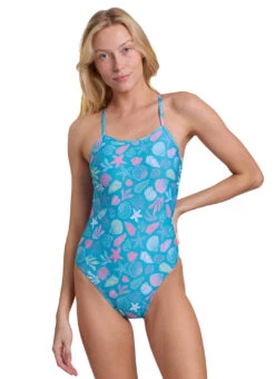 JOLYN Women's Coral Blush Brandon 2 Printed One Piece Swimsuit -Daily Swim Wear 8587569889448 coralblush 1a