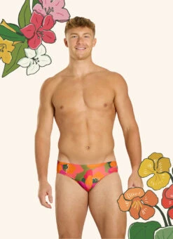 Sporti HydroLast Petal Pop Brief Swimsuit (26-40) -Daily Swim Wear 8594136596648 petalpop 2a
