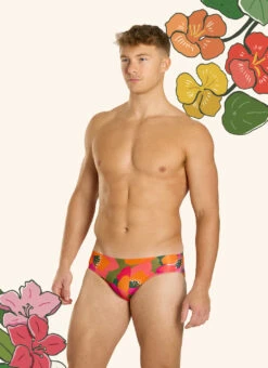 Sporti HydroLast Petal Pop Brief Swimsuit (26-40) -Daily Swim Wear 8594136596648 petalpop 5a