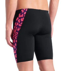Arena Men's Leopard Jammer Swimsuit -Daily Swim Wear 8618651779240 blackfuchsiamulti 5a