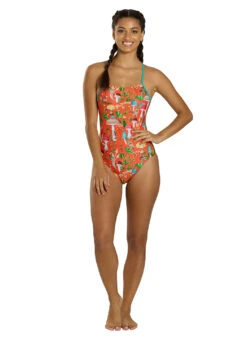 Sporti Toadstool Trails Micro Back One Piece Swimsuit (26-40) -Daily Swim Wear 8633163317416 toadstooltrails 7a