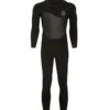 Rip Curl Men's 4/3mm Flashbomb Long Sleeve Chest Zip Fullsuit Wetsuit -Daily Swim Wear 8637233103016 black 1a