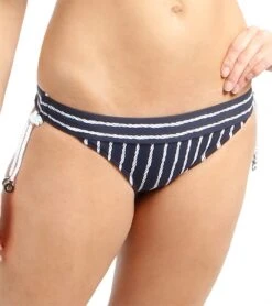 Seafolly Coastline Banded Tie Side Bikini Bottom -Daily Swim Wear 8637363126440 indigo 3a