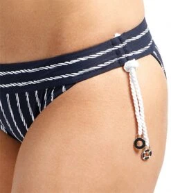 Seafolly Coastline Banded Tie Side Bikini Bottom -Daily Swim Wear 8637363126440 indigo 5a