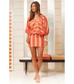 Trina Turk Women's Sunray Tunic Cover Up -Daily Swim Wear 8637698572456 multi 3a