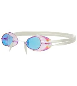 Sporti Antifog Swedish Mirrored Goggle + Bungee Strap -Daily Swim Wear 8638377689256 revomirrorpurplelens