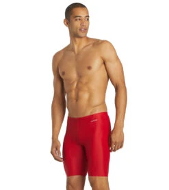 Sporti Solid Compression Jammer Swimsuit (22-44) -Daily Swim Wear 8638384177320 red 3a