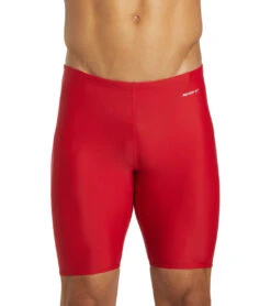 Sporti Solid Compression Jammer Swimsuit (22-44) -Daily Swim Wear 8638384177320 red 5a