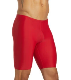 Sporti Solid Compression Jammer Swimsuit (22-44) -Daily Swim Wear 8638384177320 red 6a