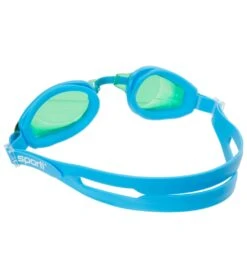 Sporti Antifog Snapper Jr. Goggle 27 Sporti Antifog Snapper Jr. Goggle -Daily Swim Wear 8638441488552 kellygreenlensblueframe 2a
