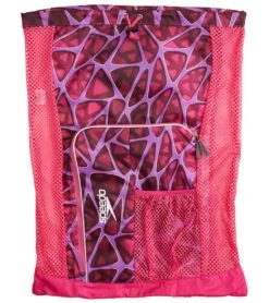 Speedo Deluxe Ventilator Mesh Bag -Daily Swim Wear 8638833524904 cagedpink 1a