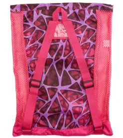 Speedo Deluxe Ventilator Mesh Bag -Daily Swim Wear 8638833524904 cagedpink 2a