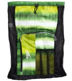 Speedo Deluxe Ventilator Mesh Bag -Daily Swim Wear 8638833524904 tiedyegreen 1a