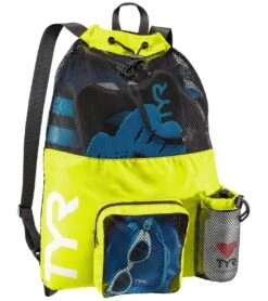 TYR Big Mesh Mummy Backpack III 37 TYR Big Mesh Mummy Backpack III -Daily Swim Wear 8638950244520 fluorescentyellow