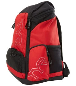 TYR Alliance 30L Backpack -Daily Swim Wear 8639439241384 redblack 2a