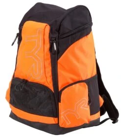 TYR Alliance 45L Backpack -Daily Swim Wear 8639439274152 fluorescentorangeblack 2a