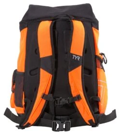 TYR Alliance 45L Backpack -Daily Swim Wear 8639439274152 fluorescentorangeblack 3a