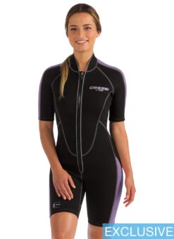 Cressi Women's 2mm Lido Short Sleeve Springsuit Wetsuit 25 Cressi Women's 2mm Lido Short Sleeve Springsuit Wetsuit -Daily Swim Wear 8639640830120 2t