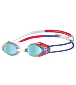 Arena Tracks Jr. Mirrored Goggle -Daily Swim Wear 8639675039912 goldbluered 1a