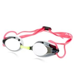 Arena Tracks Jr. Mirrored Goggle -Daily Swim Wear 8639675039912 silverwhitefuchsia