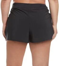 Beach House Plus Size Paloma Beach April Beach Short -Daily Swim Wear 8639781732520 black 3a