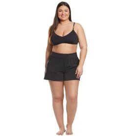 Beach House Plus Size Paloma Beach April Beach Short -Daily Swim Wear 8639781732520 black 4a