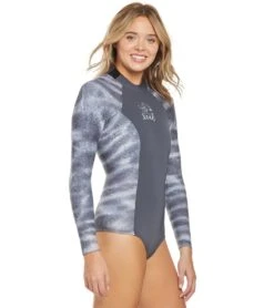 Xcel Womens Ocean Ramsey Axis 2mm Long Sleeve Back Zip Spring Suit 34 Xcel Womens Ocean Ramsey Axis 2mm Long Sleeve Back Zip Spring Suit -Daily Swim Wear 8639998689448 gunmetaltigershark 2a