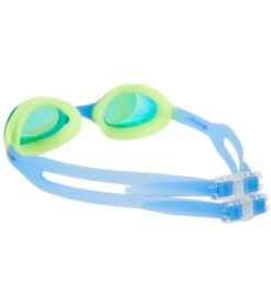 Sporti Antifog Cabo Jr. Mirrored Goggle -Daily Swim Wear 8640055115944 aquamirroraqualensgreenbluemultiframe 2a