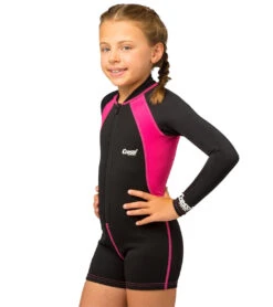 Cressi Girls' Long Sleeve Spring Suit -Daily Swim Wear 8640257687720 blackpink 2a