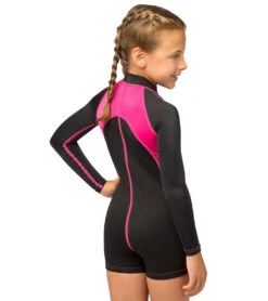 Cressi Girls' Long Sleeve Spring Suit -Daily Swim Wear 8640257687720 blackpink 5a