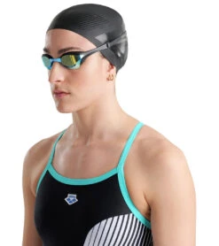Arena Cobra Ultra Swipe Antifog Mirrored Goggle -Daily Swim Wear 8640309166248 aquablack 11a