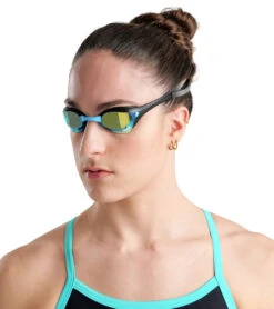 Arena Cobra Ultra Swipe Antifog Mirrored Goggle -Daily Swim Wear 8640309166248 aquablack 14a