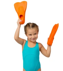 Cressi Kids Mini Light Floating Swim Fins -Daily Swim Wear 8640411762856 orange 5a