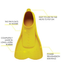 Cressi Kids Mini Light Floating Swim Fins -Daily Swim Wear 8640411762856 yellow 3a