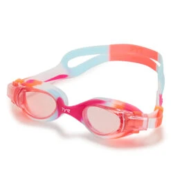 TYR Vesi Tie Dye Junior Goggle 25 TYR Vesi Tie Dye Junior Goggle -Daily Swim Wear 8640582254760 pinkpinkwhite 1a