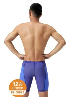 Speedo Men's Vanquisher Jammer Tech Suit Swimsuit -Daily Swim Wear 8640737837224 deeproyal 3a