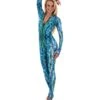 SlipIns Women's Green Abalone Zippered Unitard -Daily Swim Wear 8641236631720 green 1a