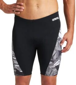 Arena Men's Tropicals Jammer Swimsuit -Daily Swim Wear 8641300365480 blackblackmulti 1a