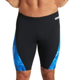 Arena Men's Tropicals Jammer Swimsuit -Daily Swim Wear 8641300365480 blackroyalmulti