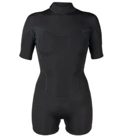 Xcel Women's Axis 2MM Back Zip Boy Short Cut Spring Suit 30 Xcel Women's Axis 2MM Back Zip Boy Short Cut Spring Suit -Daily Swim Wear 8641635614888 blackblackmonstera