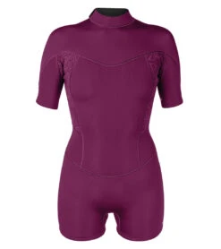 Xcel Women's Axis 2MM Back Zip Boy Short Cut Spring Suit 22 Xcel Women's Axis 2MM Back Zip Boy Short Cut Spring Suit -Daily Swim Wear 8641635614888 plummonsteraprint