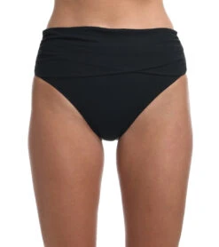 La Blanca Women's Island Goddess Bikini Bottom -Daily Swim Wear 8641671430312 black 1a