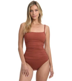 La Blanca Women's Island Goddess Lingerie One Piece Swimsuit 28 La Blanca Women's Island Goddess Lingerie One Piece Swimsuit -Daily Swim Wear 8641671528616 cinnamon 1a