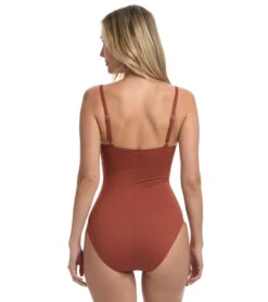 La Blanca Women's Island Goddess Lingerie One Piece Swimsuit 29 La Blanca Women's Island Goddess Lingerie One Piece Swimsuit -Daily Swim Wear 8641671528616 cinnamon 2a