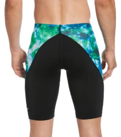 Nike Men's Hydrastrong Tie Dye Jammer Swimsuit -Daily Swim Wear 8641703706792 bluegreen 2a