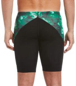Nike Men's Hydrastrong Tie Dye Jammer Swimsuit -Daily Swim Wear 8641703706792 courtgreen 2a