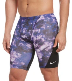 Nike Men's Hydrastrong Tie Dye Jammer Swimsuit -Daily Swim Wear 8641703706792 courtpurple