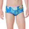 Speedo Vibe Men's Printed Euro Brief Swimsuit -Daily Swim Wear 8641893302440 retrofloral 1a